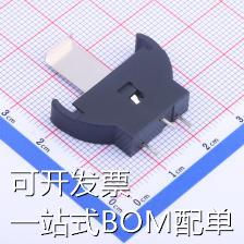 BS-24-A1BK002电池连接器电池底座适用电池:CR2430三脚现货