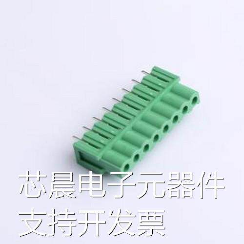 DB2EB-5.08-8P-GN 插拔式接线端子 5.08mm 绿色 插件,P=5.08mm原