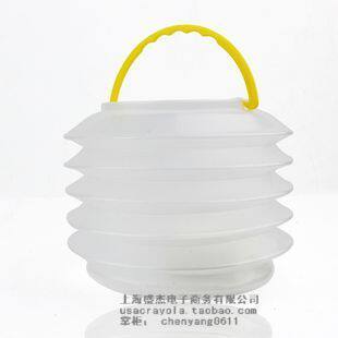 美术用品压缩洗笔筒/附海绵折叠水桶/塑料水桶/绘画桶/儿童洗笔桶