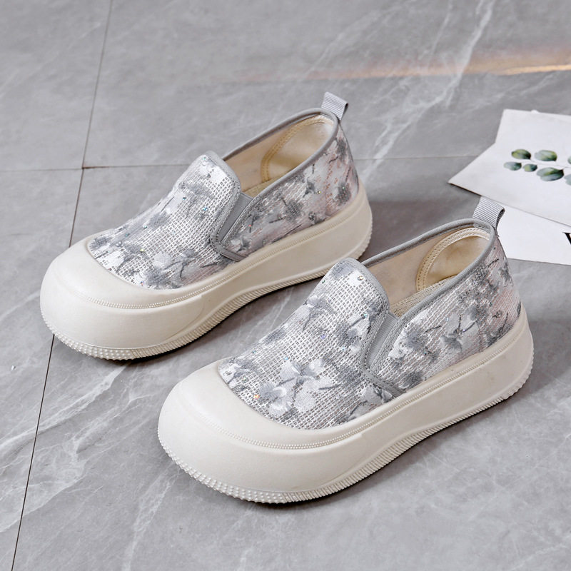 春季浅口网面老北京布鞋女透气一脚蹬休闲鞋中老年舒适防滑妈妈鞋,女鞋,时尚休闲鞋,淘宝优惠券,粉丝福利购,淘宝优惠卷