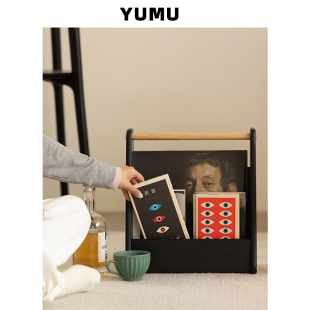 桌面杂志架实木书报架可移动办公桌小书架置物架立式整装展示架