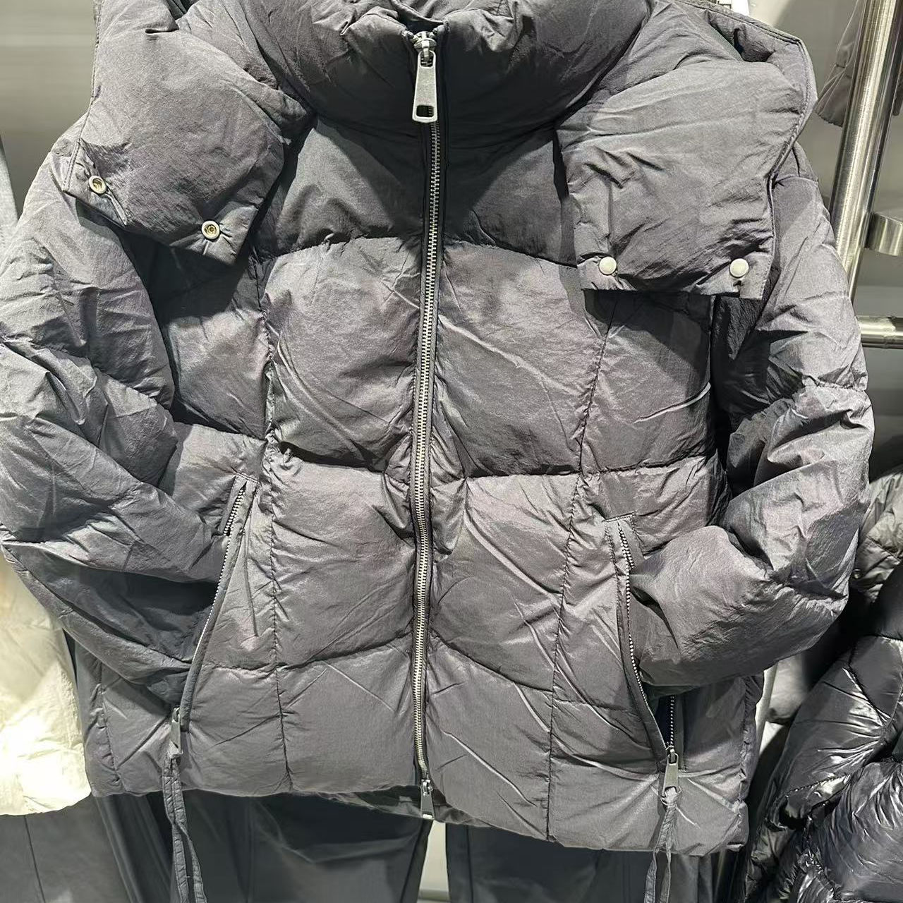 商场同款|轻松森马羽绒服女冬中长款90绒子宽松肌理2025新款外套