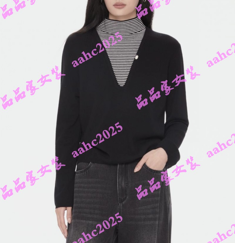 ISAYIDO傲丝度2025冬装新款国内正品代购毛衫174K5355 吊牌699