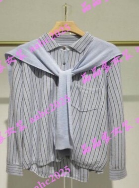 HANXU韩序2025冬装新款国内正品代购衬衫H074AMS8662 吊牌699