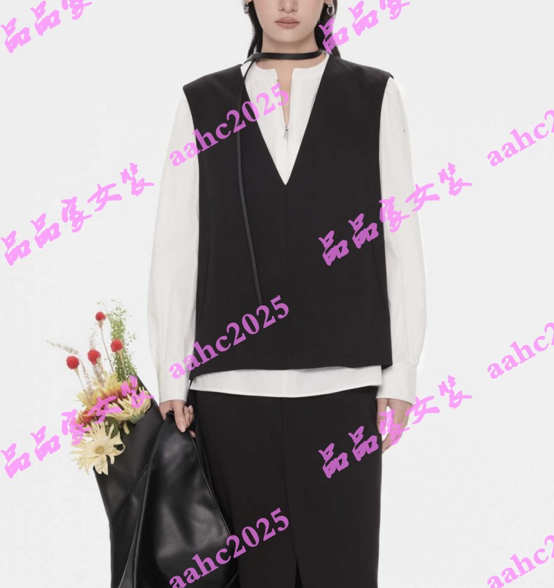 ISAYIDO傲丝度2025冬装新款国内正品代购马甲174J1104 吊牌499