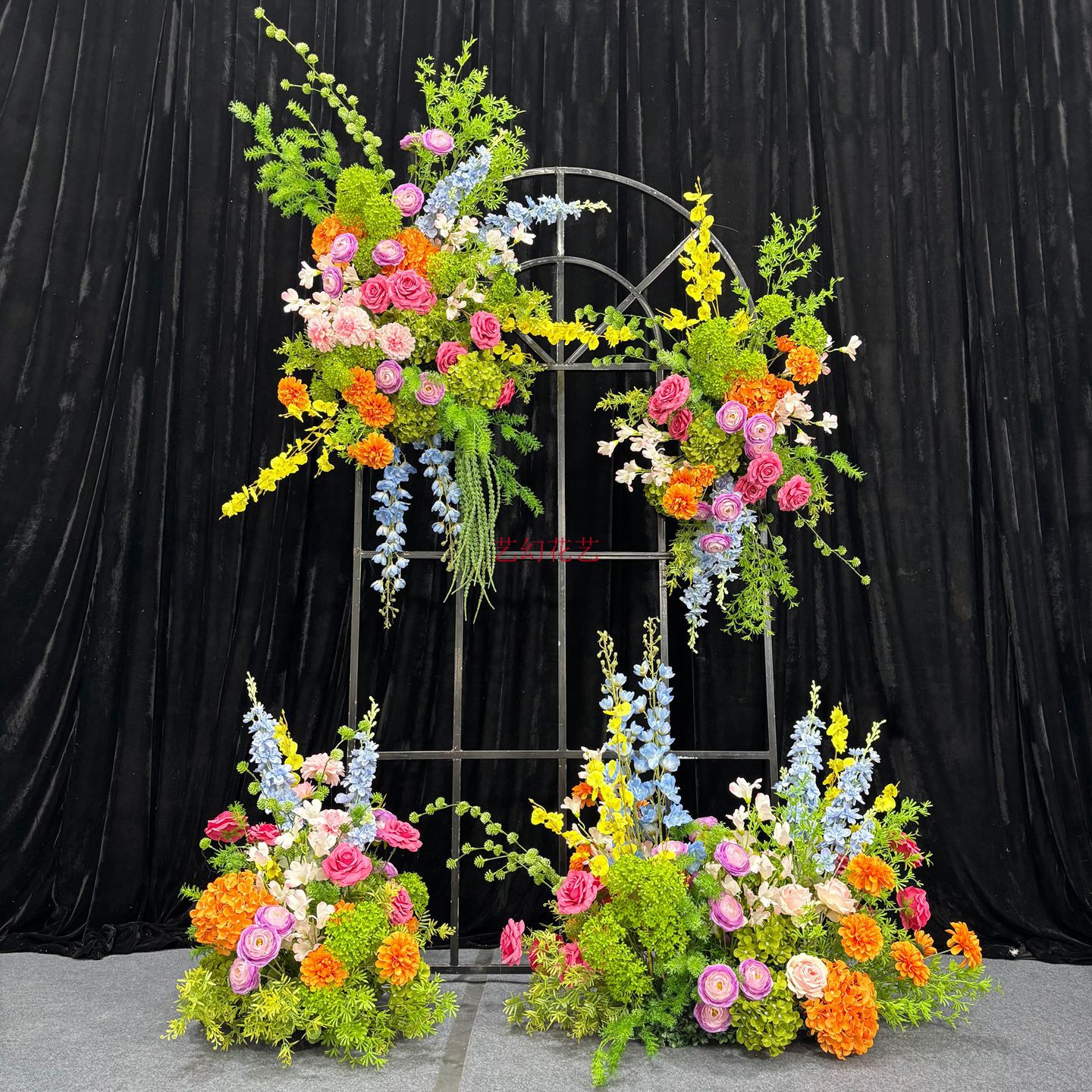 莫奈花園仿真花排森系婚慶掛花