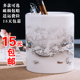 饰摆设 文房四宝书房装 景德镇陶瓷器笔筒摆件 教师节礼物办公用品