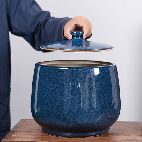 景德镇陶瓷复古米缸面桶10斤30斤