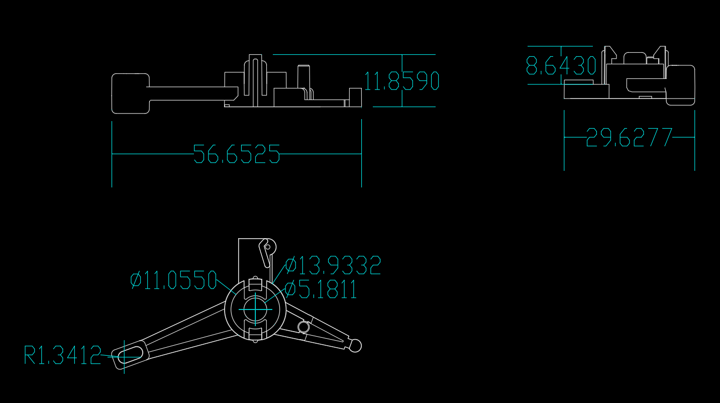 复印机支架注塑成型工艺及模具cad图纸设计带word说明文档