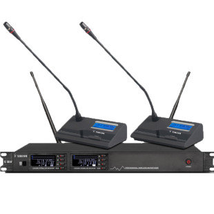 U段无线一拖二会议式 捷讯 623M 话筒主持麦克风 XIRCOM