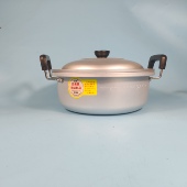 铝锅阳极氧化技术老式 菊花锅防黑矮汤锅特厚大小容量燃气炖锅煮锅