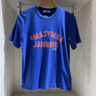 潮牌圆领短袖T恤宽松韩版港味男女情侣款短款上衣