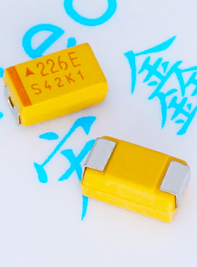 C型 25V 22UF 226E 贴片钽电容 6032 10% 胆电容 黄色 极性电容