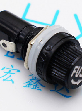 黑色FUSE 6X30mm 保险管座 玻璃管 6*30保险丝座 熔断器