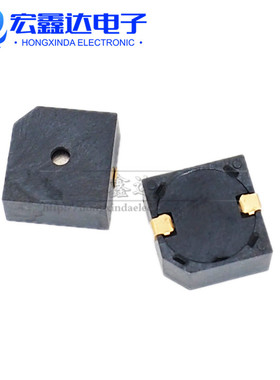 贴片9650 SMD蜂鸣器9650B 3V 5V有源9.6*9.6*5mm 电磁式蜂鸣器