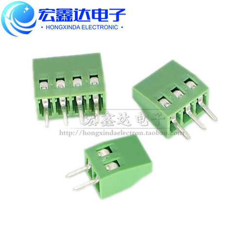 KF120  2.54mm间距螺钉式  DG308 PCB接线端子2P/3P/4P 2.54