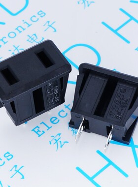 AC 电源插座 两孔插座 母座 10A250V 2脚插座 SP-864铜脚插座