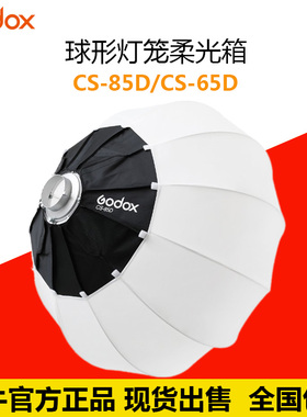 神牛CS50D 65D CS85D球形灯笼柔光罩柔光箱快装便携摄影灯godox