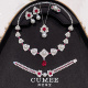 套装 新年推荐 贝珠培育合成红宝石.银镀金 国风祥云系列 CUMEE