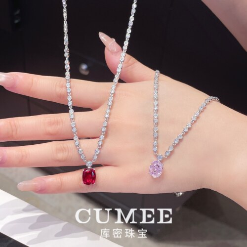 CUMEE甜美银镀金晚宴项链