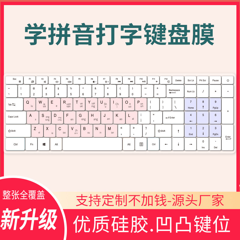 适用攀升MaxBookP1X笔画小鹤双拼音形15.6寸笔记本电脑键盘保护膜