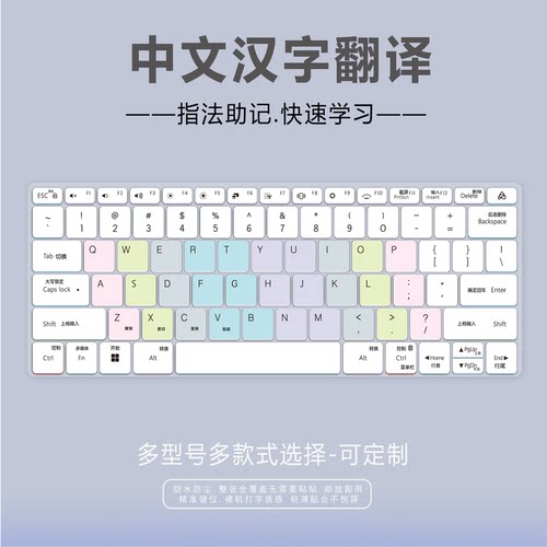 适用小米RedmiBookPro14 2022键盘膜仓颉五笔RMA2201-AG中文翻译