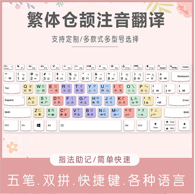 适用联想小新New Air14 2023款笔记本电脑键盘膜繁体仓颉注音速成