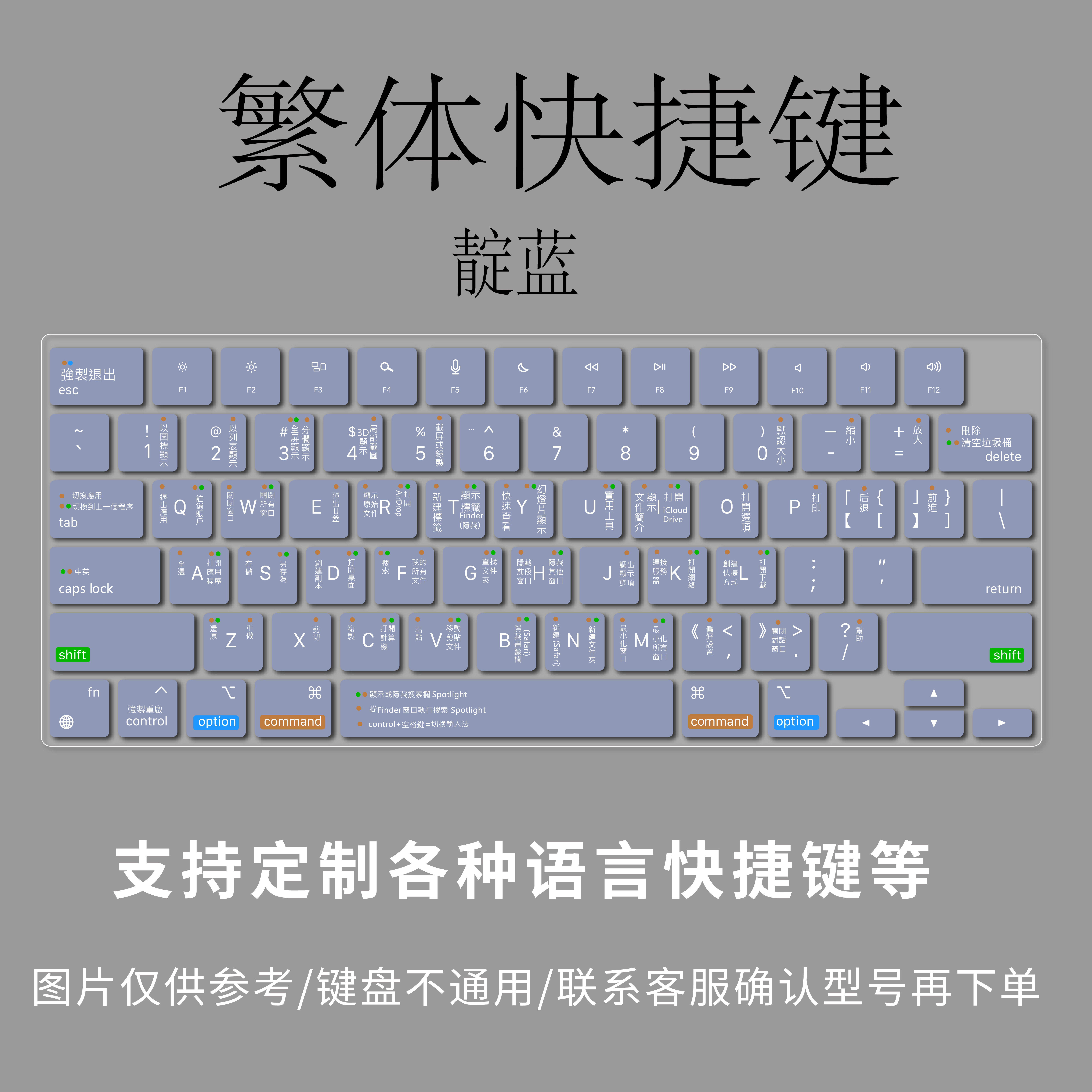 适用苹果MacBook Neo蓝牙键盘膜A2438快捷中文翻译繁体仓颉注音码
