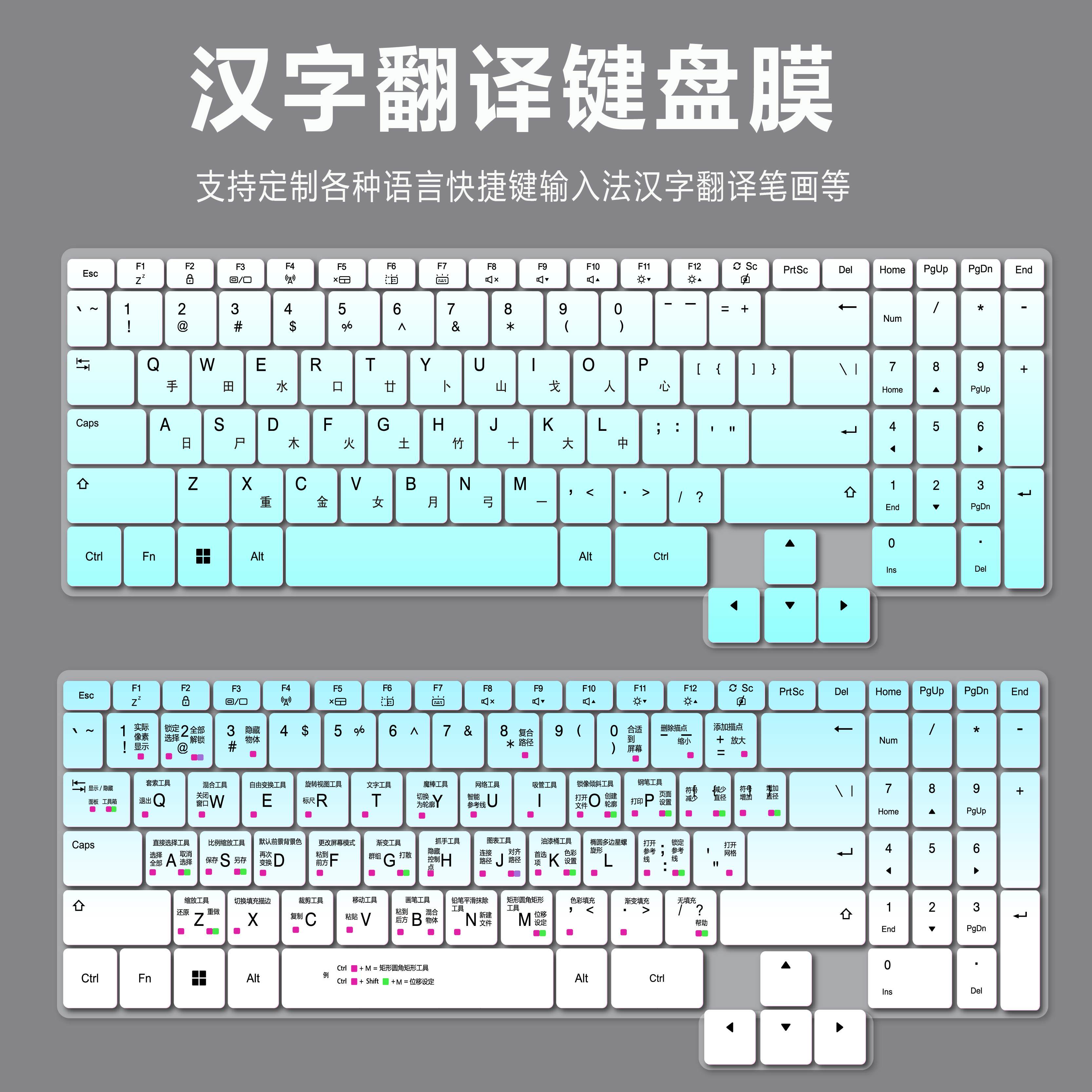 适用机械革命极光X 16英寸游戏笔记本电脑2025快捷键盘膜拼音字母