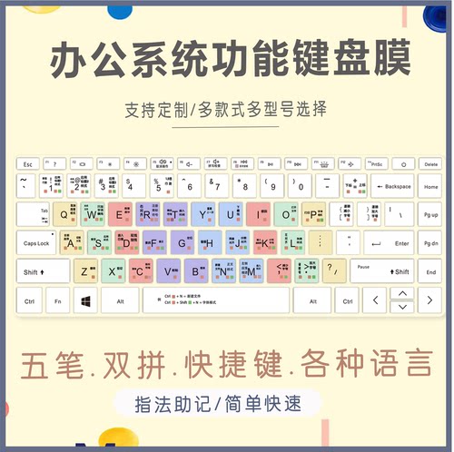 适用惠普HP星14 2023笔记本电脑快捷办公学习键盘保护膜TPN-Q244