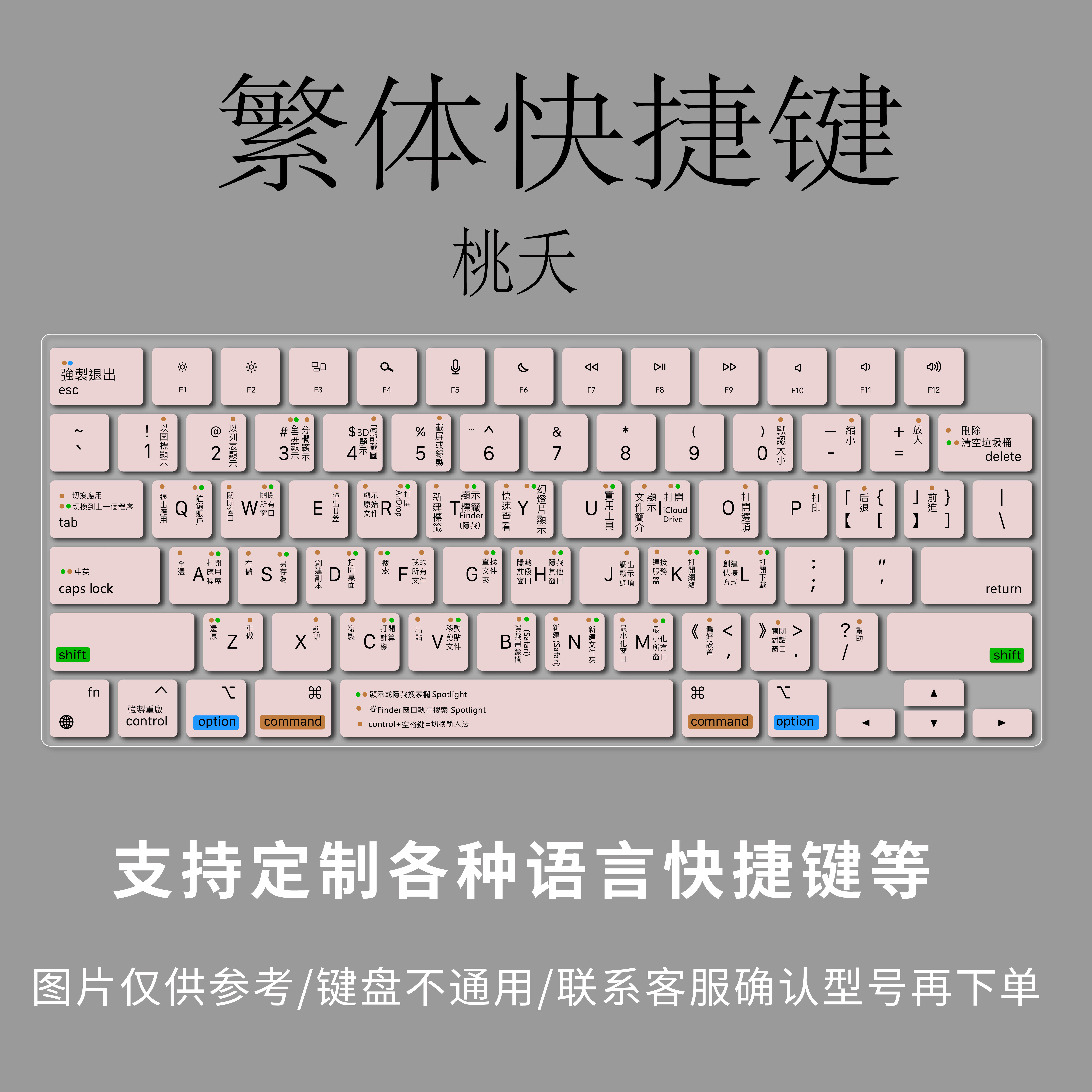 适用苹果A3404 MacBook Neo(A18 Pro)A3448电脑繁体快捷键盘膜