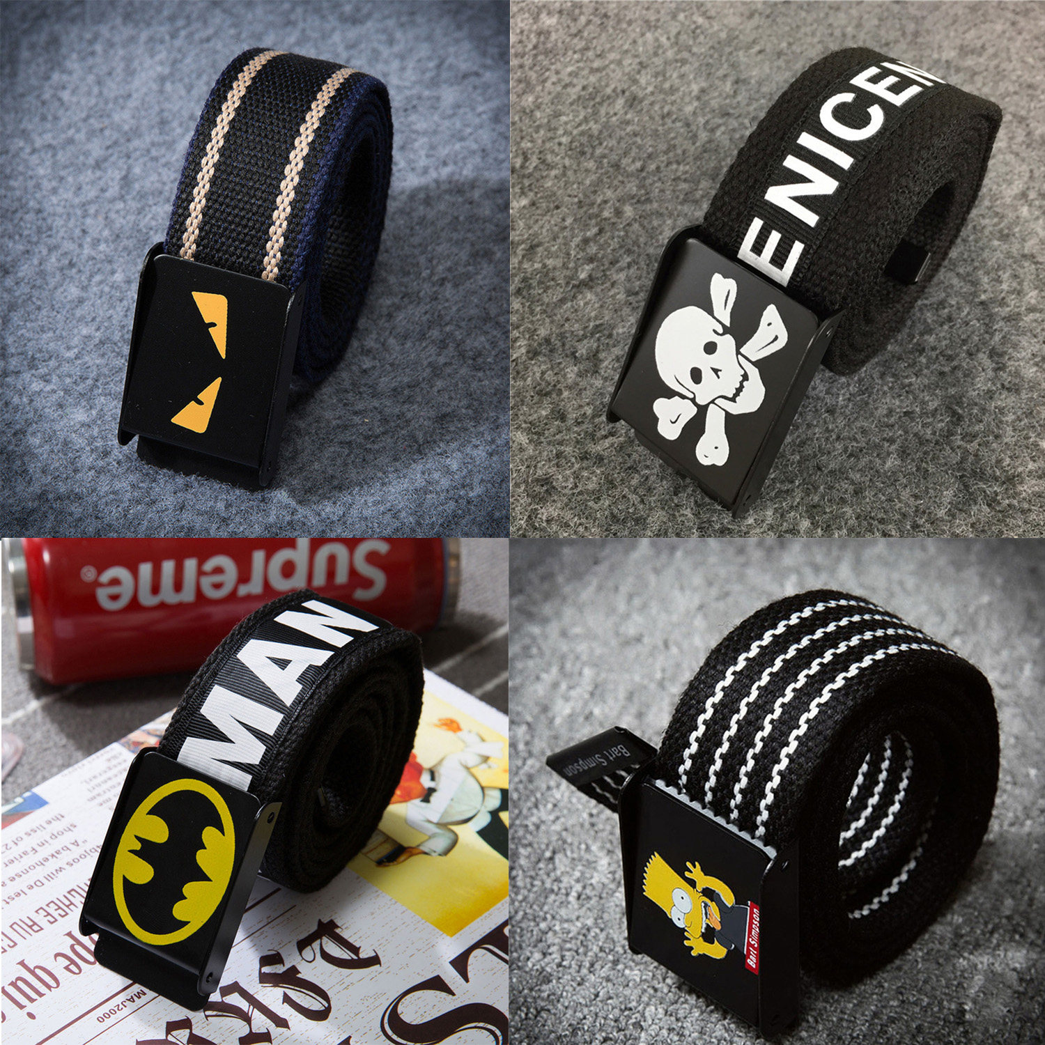 韩版时尚百搭牛仔裤休闲腰带男女士尼龙帆布皮带裤带加长学生军训