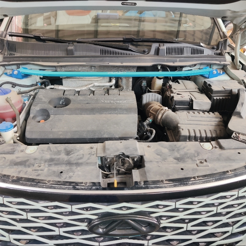 奇瑞OMODA 5/奇瑞Jaecoo J7顶吧平衡杆前顶吧拉杆防侧倾稳定加固