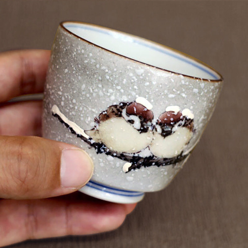 中村陶志人手绘陶瓷茶杯