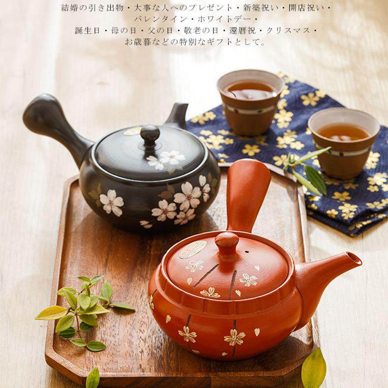 日本进口常滑烧紫砂壶日式陶壶功夫茶具手工茶壶单壶侧把壶泡茶壶
