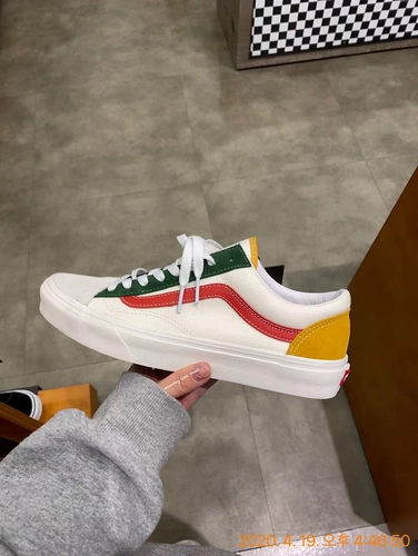 Корейский агент по закупку прямой почтовой почты Vans Style36 Красная, желтая и зеленая одежда