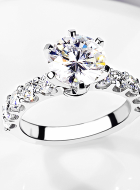 闪耀2克拉IGI培育钻石18K金钻戒