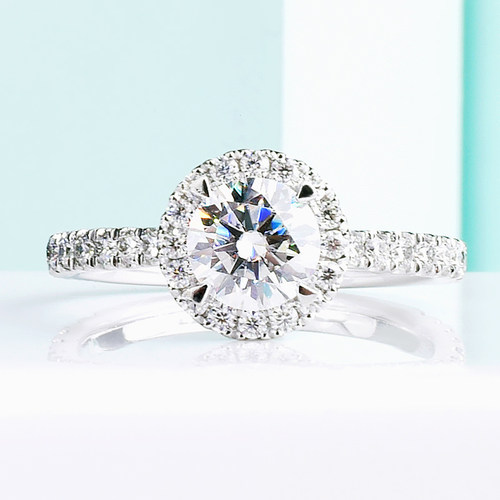 IGI培育钻石戒指18K金一克拉钻戒