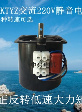 60KTYZ慢速正反转同步小电机交流220V14W微型低速静音大力矩马达