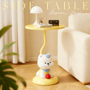 可爱小狗落地摆件客厅沙发旁置物边几卧室床头柜置物架儿童房装饰