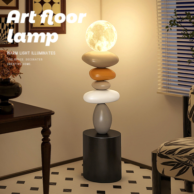 初见轻奢落地灯摆件客厅电视柜旁