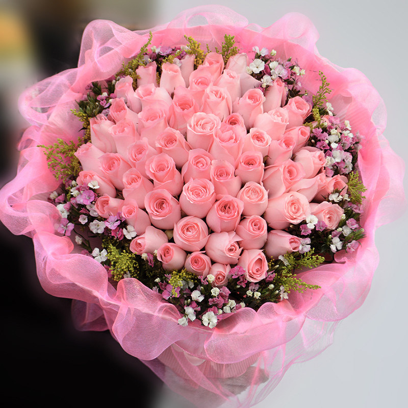 教师节同城香槟玫瑰花束
