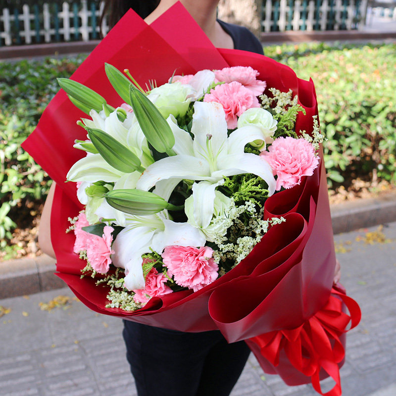 康乃馨花束北京母亲节生日表白