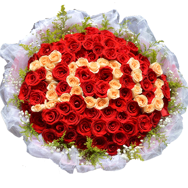 99朵红玫瑰鲜花速递郑州大连同城送武汉天津合肥贵阳长沙全国520