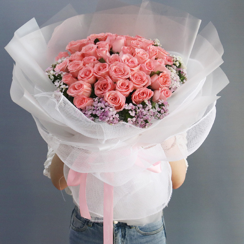 三明生日鲜花速递同城红玫瑰花束