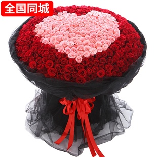 999朵玫瑰花束真花求婚520朵365朵生日鲜花全国同城上海广州北京