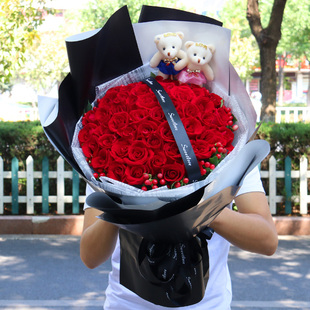 鲜花速递同城长春红玫瑰花束礼盒南关宽城朝阳二道区花店