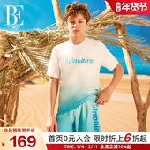 BE范德安儿童分体泳衣T恤版 型防晒速干青少年男童时尚 运动度假