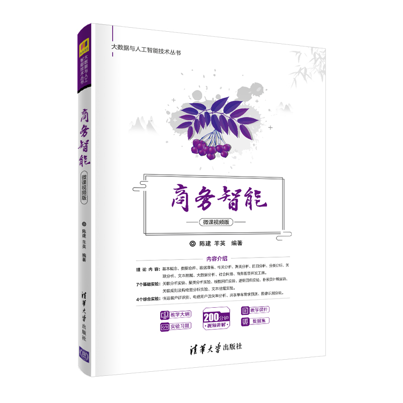 【官方正版】商务智能 陈建 清华大学出版社 电子商务数据挖掘大数据与人工智能技术丛书