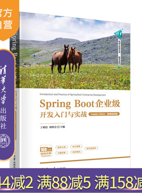 【官方正版新书】Spring Boot企业级开发入门与实战（IntelliJ IDEA·微课视频版） 丁明浩 刘仲会 清华大学出版社 程序设计